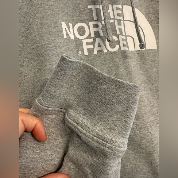 The North Face Grey Hoodie, size large (mens). See description. - Picture 5 of 8